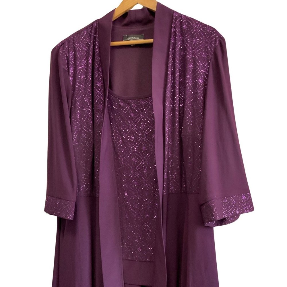 Purple Sparkle Mock Twin Set